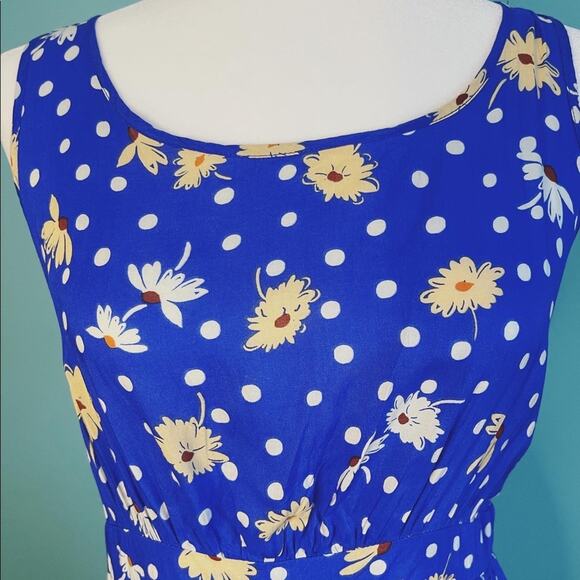 Forever 21 sunflower and polka dot sundress - Picture 2 of 3